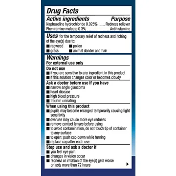 Naphcon-A Eye Drops for Allergy Relief - 15mL