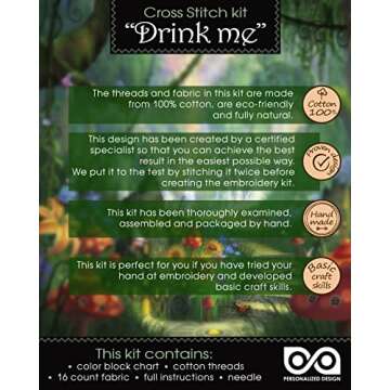 Alice in Wonderland Cross Stitch Bookmark Kit for All