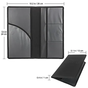 LumiMokki Leather Car Document Holder - Black