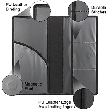 LumiMokki Leather Car Document Holder - Black