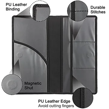 LumiMokki Leather Car Document Holder - Black