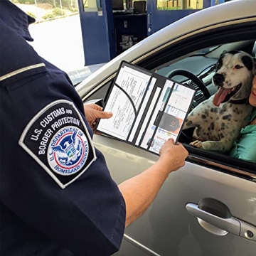 LumiMokki Leather Car Document Holder - Black