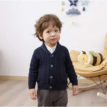 Shop Feidoog Baby Boys Cardigan Stylish and Cozy