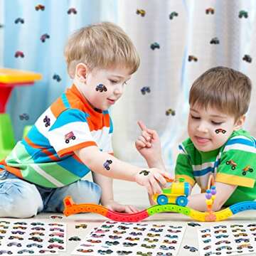 500 Vibrant Truck and Car Stickers for Kids Crafts