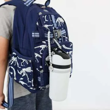 Ryan & Rose Water Bottle Handle - Water Bottle Sling, Carrier, Holder with strap - Soft Durable Silicone - Fits Most 8-40oz Bottles - Compatible Stanley Cup Accessories (Slate)