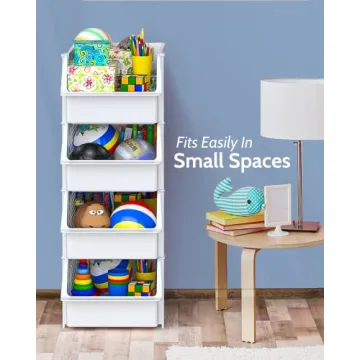 Skywin TidyFriend Stackable Storage Bins for Kitchen and Bathroom