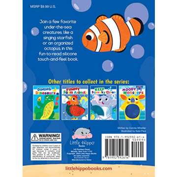 Silly Sea Creatures Board Book with Textures for Toddlers