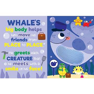 Silly Sea Creatures Board Book with Textures for Toddlers