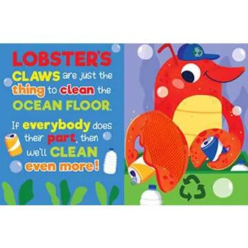 Silly Sea Creatures Board Book with Textures for Toddlers