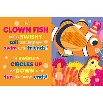 Silly Sea Creatures Board Book with Textures for Toddlers