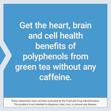 Life Extension Decaffeinated Mega Green Tea Extract – Polyphenol-Rich, Cell Health, Heart Health, Brain Health, Antioxidant Protection – Non-GMO, Gluten-Free, Vegetarian – 100 Capsules