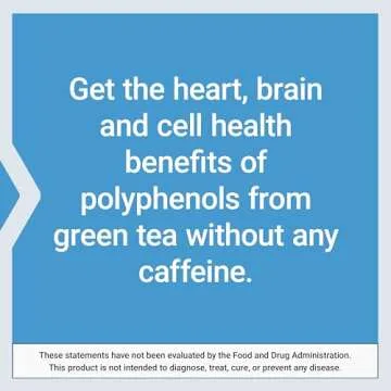 Life Extension Decaffeinated Mega Green Tea Extract – Polyphenol-Rich, Cell Health, Heart Health, Brain Health, Antioxidant Protection – Non-GMO, Gluten-Free, Vegetarian – 100 Capsules