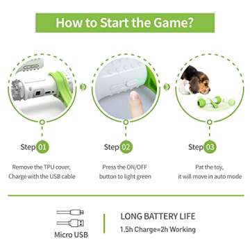 Interactive Dog Bone Toy for Medium/Large Dogs