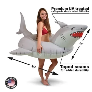 Great White Bite Shark Pool Float - Fun for All Ages