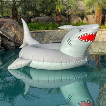 Great White Bite Shark Pool Float - Fun for All Ages