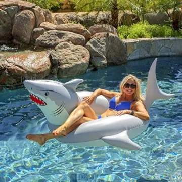 Great White Bite Shark Pool Float - Fun for All Ages