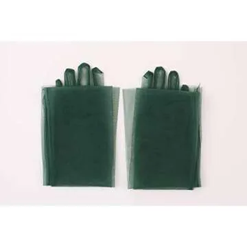 QRBTSCL Women's Wedding Bridal Mesh Tulle Gloves Long Opera Costume Party Gloves 27" Elbow Length Sheer Gloves Yellow