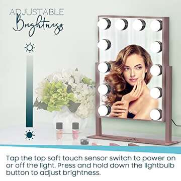 Impressions Vanity Tri-Tone XL LED Makeup Mirror