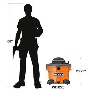 RIDGID 12 Gal. 5.0-Peak HP Wet Dry Vac WD1270