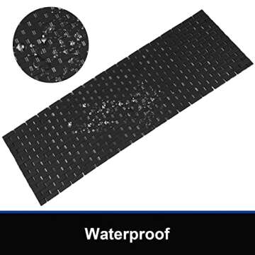 Fovlaurs Bambo Bath Mat Bathroom Runner Long Large Rugs Floor Wood Shower Bathtub Waterproof Non Sli...