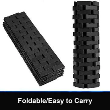 Stylish Bamboo Bath Mat - Non-Slip & Easy to Clean