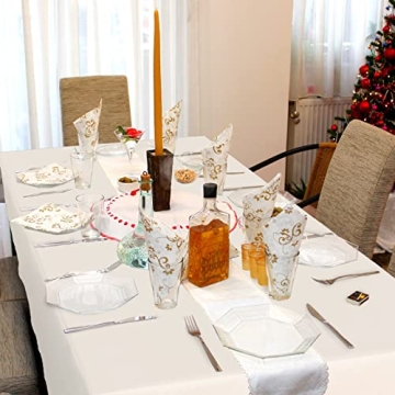 MYSKY HOME 8ft Tablecloths - Durable & Stylish 2-Pack