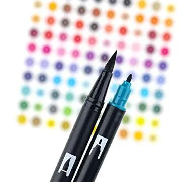 Tombow 56169 Dual Brush Pen Art Markers, Landscape, 10-Pack. Blendable, Brush and Fine Tip Markers