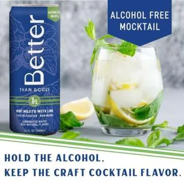Better Than Booze Mocktails Non-Alcoholic Drinks - Refreshing Flavor 4-Pack