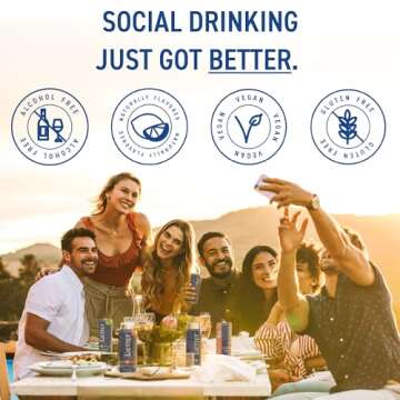 Better Than Booze Mocktails Non-Alcoholic Drinks | Alcohol Alternative Beverages, Ritual Zero Proof | Enjoy Your Drink Moment with Our Alcohol Free Drinks, Mint Mojito with Lime, 12 Fl Oz Each, 4 Pack