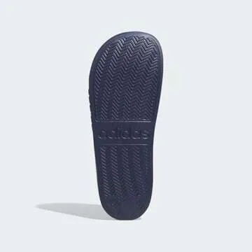 adidas Men's Adilette Shower Slides Collegiate Navy/White/Collegiate Navy 10