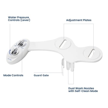 LUXE Bidet NEO 185 Self-Cleaning Non-Electric Toilet Attachment
