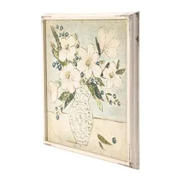 Creative Co-Op Floral Wood Wall Art for Any Room