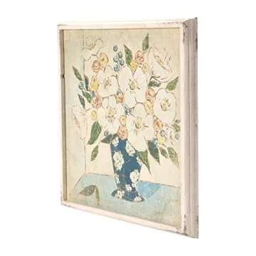 Creative Co-Op Floral Wood Wall Art for Any Room