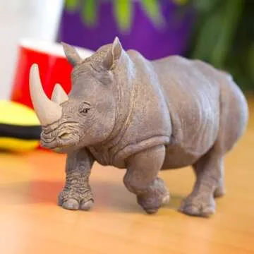 Safari Ltd. White Rhino Figurine - Detailed 12.5" Plastic Model Figure - Fun Educational Toy for Boys, Girls & Kids Ages 1+