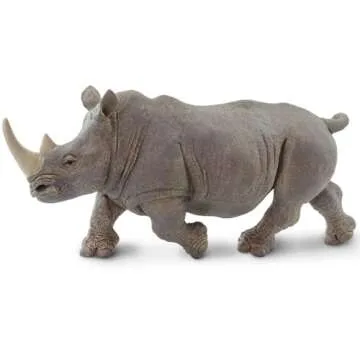 Safari Ltd. White Rhino Figurine - Detailed 12.5" Plastic Model Figure - Fun Educational Toy for Boys, Girls & Kids Ages 1+