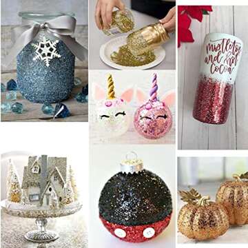 Surepromise 45 Colors Eyeshadow Makeup Nail Art Pigment Glitter Dust Powder Set