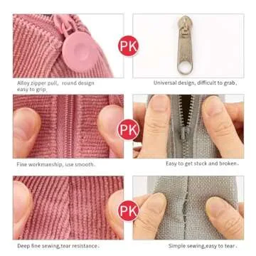 EASTHILL Big Capacity Pencil Case Canvas High Large Storage Pouch Marker Pen Case Simple Stationery Bag School College Office Organizer for Teens Girls Adults Student - Pink