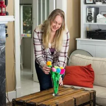 Vibrant T play Rose Flower Plush for Kids