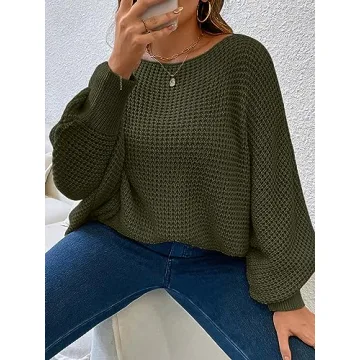 Stylish SOLY HUX Women's Plus Size Crewneck Sweater