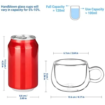 Glastal Double Wall Espresso Cups Set of 2