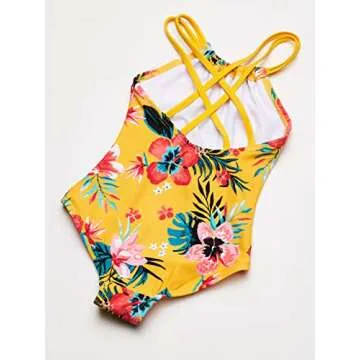 Kanu Surf Girls' Jasmine Beach Sport Halter Swimsuit