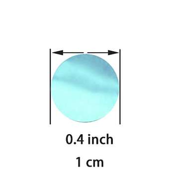 Light Blue Foil Metallic Round Table Confetti Decor for Celebrations, 60g