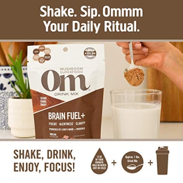 OM Mushroom Brain Fuel - Mocha Flavor Drink Supplement