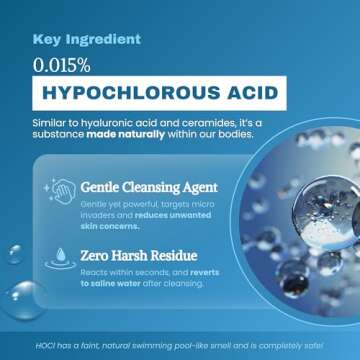 Honeydew Labs Hypochlorous Acid Spray – Eyelid Cleanser, HOCl Face & Skin Mist for Acne, Eczema & Irritation – Multi-Purpose Skin Repair – Post-Workout, Scalp & Sensitive Skin, Travel Size - 2 oz