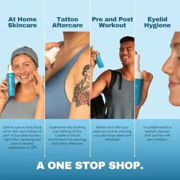 Honeydew Labs Hypochlorous Acid Spray – Eyelid Cleanser, HOCl Face & Skin Mist for Acne, Eczema & Irritation – Multi-Purpose Skin Repair – Post-Workout, Scalp & Sensitive Skin, Travel Size - 2 oz