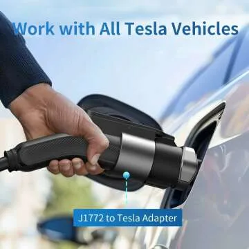 J1772 to Tesla Charger Adapter for Fast Charging