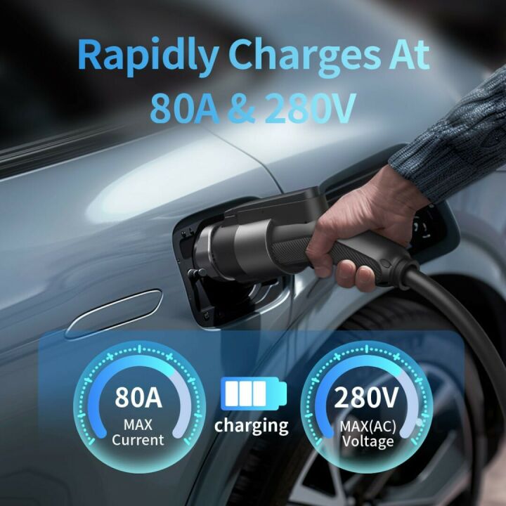 J1772 to Tesla Charger Adapter for Fast Charging