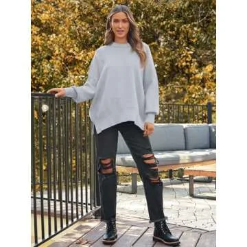 LILLUSORY Women's Oversized Sweater for Fall Fashion