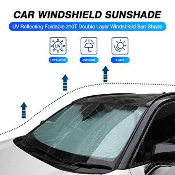KUST Windshield Sun Shade for Toyota RAV4 2019-2025 - Ultimate UV Protection