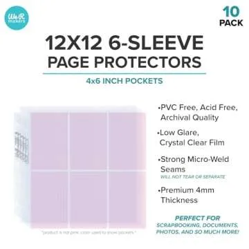 We R Memory Keepers 12x12 Photo Sleeves - Clear Protection
